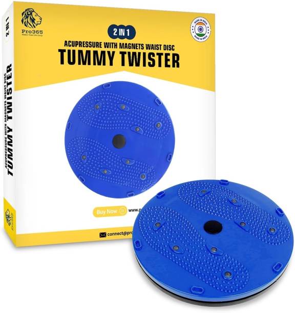 PRO365 Disc Acupressure Magnets Reflexology Slimming Abdominal 2 in 1 tummy twister Ab Exerciser