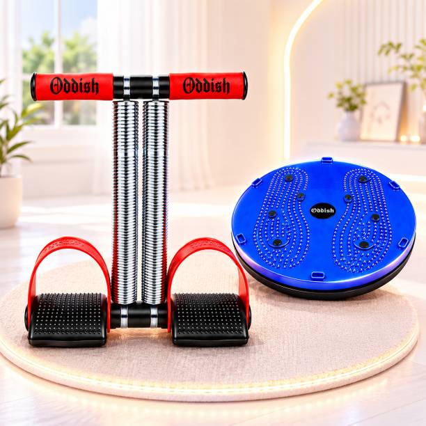 Oddish Double Spring Tummy Trimmer & Twist Board Combo for Home Workout Ab Exerciser