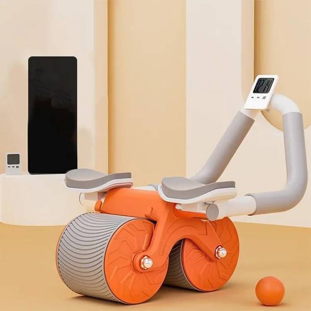 OKASTA Roller Wheel Exercise with Elbow Support, Automatic Rebound Abdominal Wheel Ab Exerciser