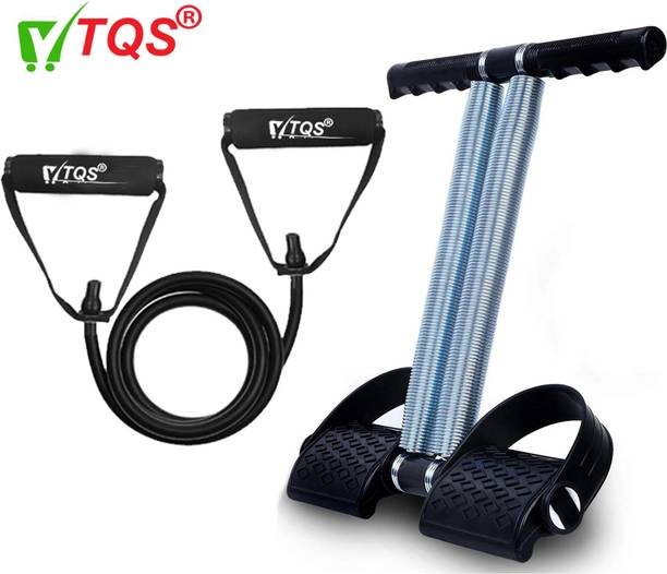 TQS Fitness Combo Single Spring Tummy Trimmer With Single Toning Tube Ab Exerciser