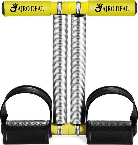 AJRO DEAL Tummy Trimmer Stomach and Weight Loss Equipment -Double Spring (Black) Ab Exerciser