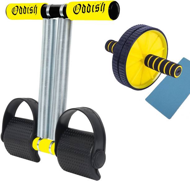 Oddish Tummy Trimmer 12inch Double Spring with Ab Roller Home Gym Ab Exerciser