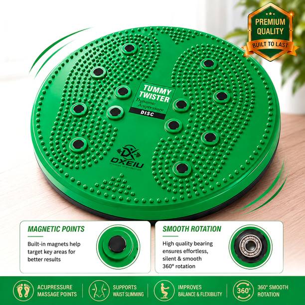 DXEIU Tummy Twister Exercise Board Acupressure Points | Core & Waist Workout Disc Ab Exerciser