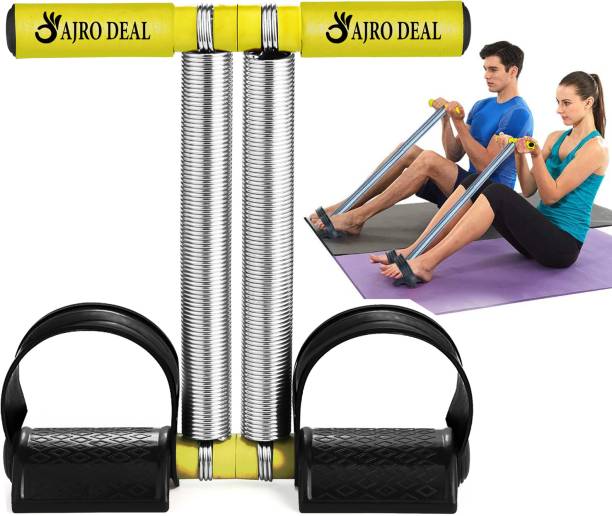 AJRO DEAL Double Spring Tummy Trimmer- Fitness Equipment (Black) Ab Exerciser
