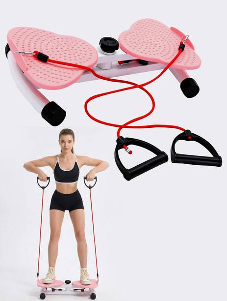 DHVITI EXPO Waist Twister Board with Resistance Bands | 330 lbs Capacity | Home Gym Fitness Ab Exerciser