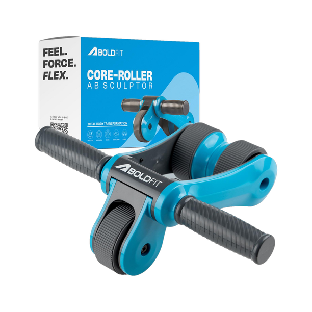 BOLDFIT Abs Roller for Men Women Ab Machine Abs Workout Equipment for Home Worko