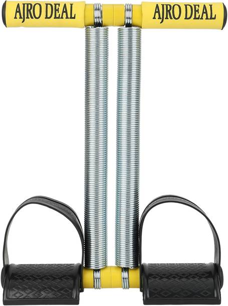 AJRO DEAL Tummy Trimmer Stomach and Weight Loss Equipment -Double Spring (Black) Ab Exerciser
