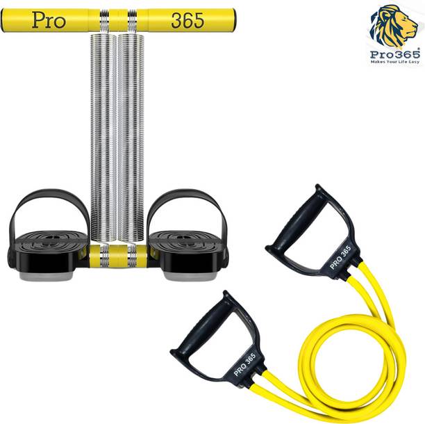 PRO365 Combo Of Double Spring Tummy Trimmer with black Toning Tube एब व्यायाम करने वाला