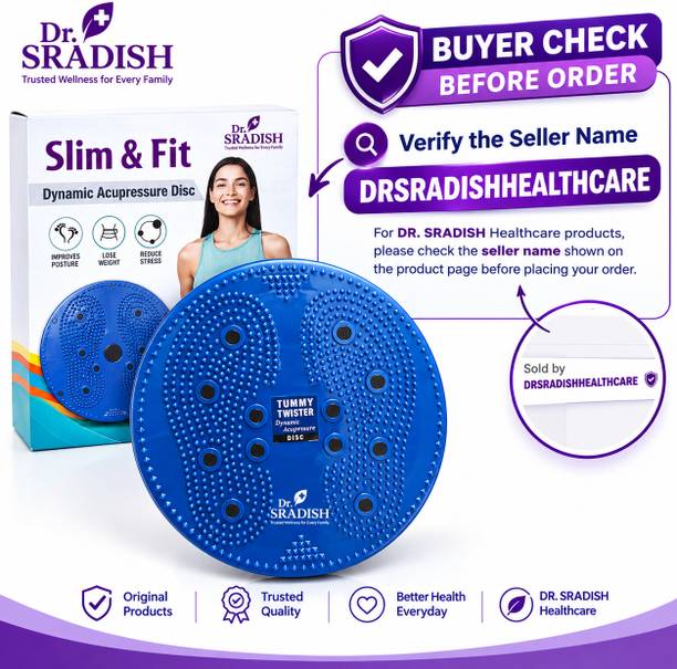 DR. SRADISH Tummy Twister Dynamic Acupressure Disc for Waist Twist & Foot Massage Ab Exerciser