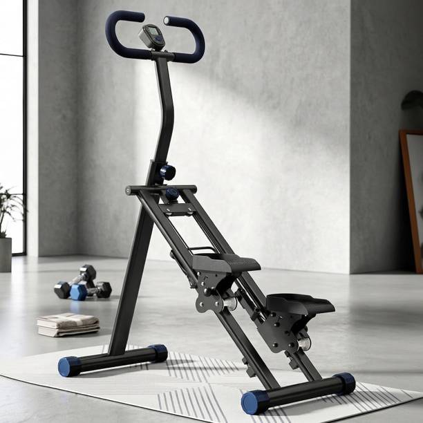 DHVITI EXPO Full Body Vertical Climber Stepper—Foldable Home Cardio Machine Home Fitness Ab Exerciser