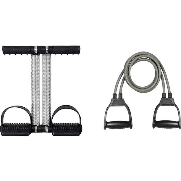 Emvay Tummy Trimmer WithResistance Band Rope Stretching Tubes for Men and Women COMBO Ab Exerciser