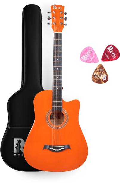 REVEL RVL-38G-OR Acoustic Guitar Basswood Basswood Right Hand Orientation
