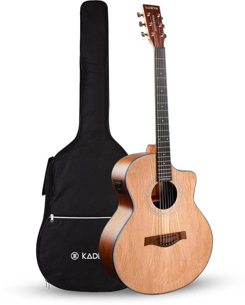 KADENCE Acoustica Grand Auditorium Semi-Acoustic Guitar with EQ & Bag Acoustic Guitar Ash Rosewood Right Hand Orientation