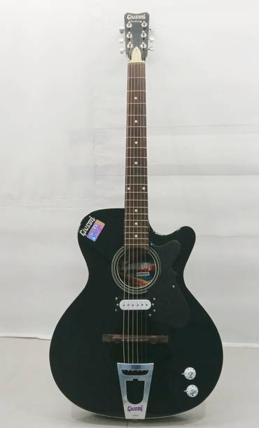 Givson Cambridge Black Semi-acoustic Guitar Rosewood Rosewood Right Hand Orientation