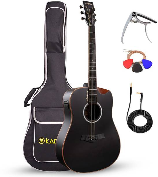 KADENCE KAD-SH-04(with Online Classes) Semi Acoustic Guitar Satin Finish Semi-acoustic Guitar Spruce Wood Rosewood Right Hand Orientation
