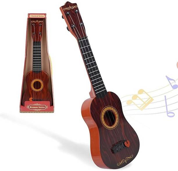 KICKSTO Guitar Toy for Kids 4-String Acoustic Music Acoustic Guitar Plastic Plastic
