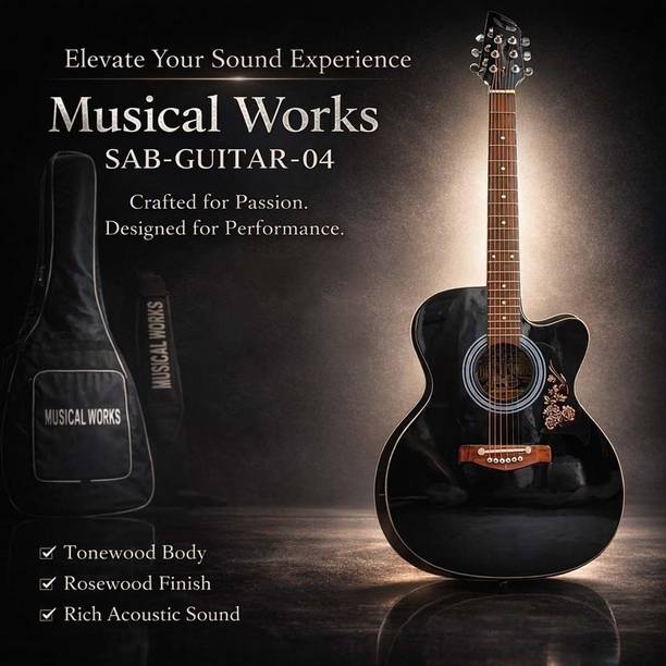 Musiccalwork SAB-GUITAR-04n Acoustic Guitar Rosewood Rosewood Right Hand Orientation