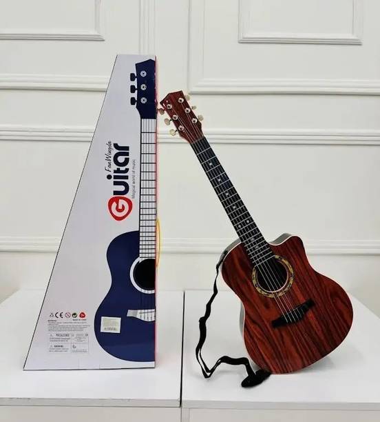 krishva AG-32-CUTAWAY-6STR-BRN Acoustic Guitar Plastic Linden Wood Left Hand Orientation