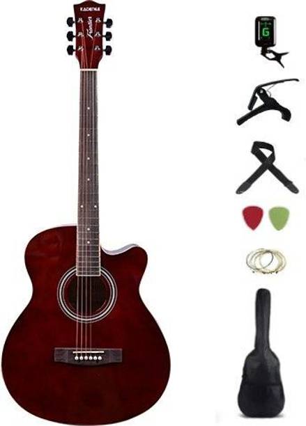 KADENCE KAD-FNTR-BRN-SC(with Online Classes) Acoustic Guitar Linden Wood Rosewood Right Hand Orientation