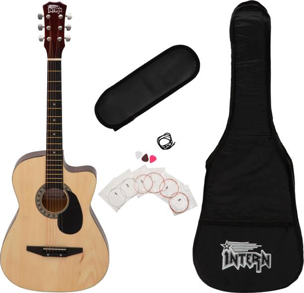 intern INT-38C-NT-G Acoustic Guitar Linden Wood Linden Wood Right Hand Orientation
