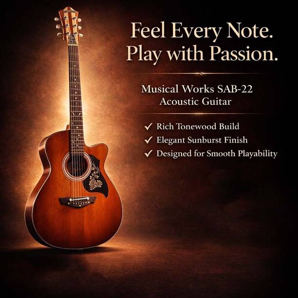 Musiccalworks SAB-22k Acoustic Guitar Rosewood Rosewood Right Hand Orientation