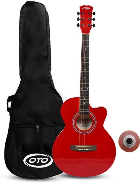 OTO Premium41InchCutaway Acoustic Guitar with Pickup,Mahogany Body&RosewoodFretboard Acoustic Guitar Mahogany Rosewood Right Hand Orientation