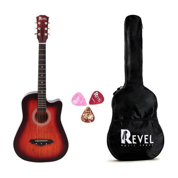 REVEL RVL-38C-LGP-3TS Acoustic Guitar Linden Wood Ebony Right Hand Orientation