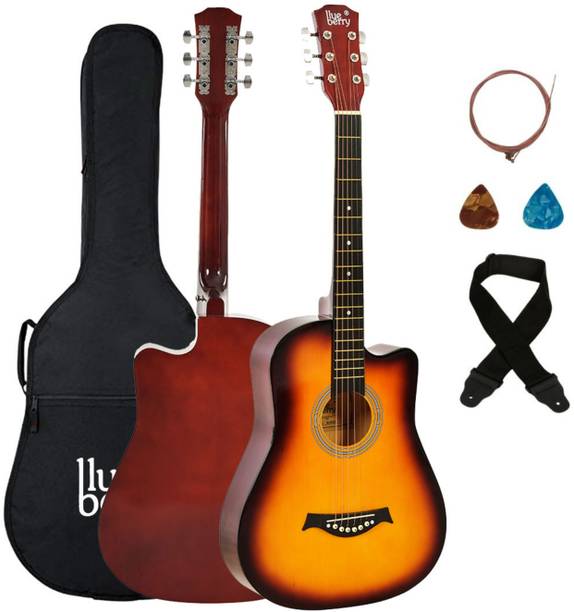 BLUEBERRY B-38C Sunburst Size 38 inch, Acoustic Guitar Linden Wood Plastic Right Hand Orientation