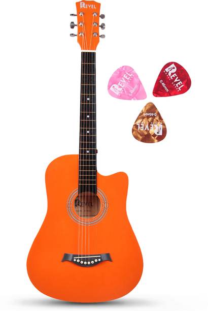 REVEL RVL-38G-OR Acoustic Guitar Basswood Basswood Right Hand Orientation