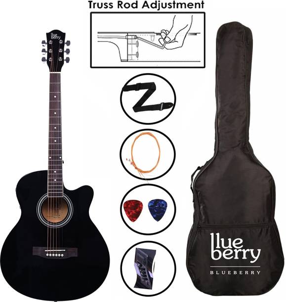 BLUEBERRY B-40EQ-GL Builtin Equalizer Electric Semi-acoustic Guitar Basswood Rosewood Right Hand Orientation