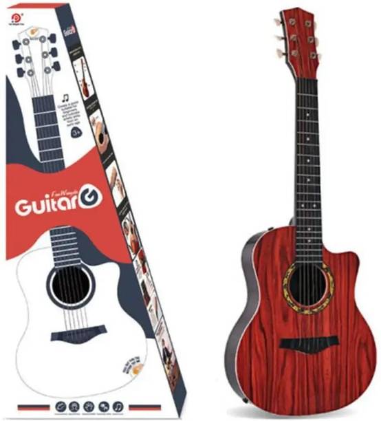 HEERVA EXIM Beginner Acoustic Guitar 32 Inch 6 String Classical Guitar Oak Wood Rosewood Right Hand Orientation