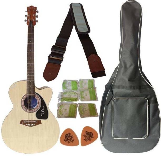 Musicaal Works acoustick-guiitaar-n-029 Acoustic Guitar Linden Wood Rosewood Right Hand Orientation