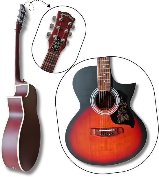 Musicall Workks acoustick-guitar-012 Acoustic Guitar Linden Wood Rosewood Right Hand Orientation