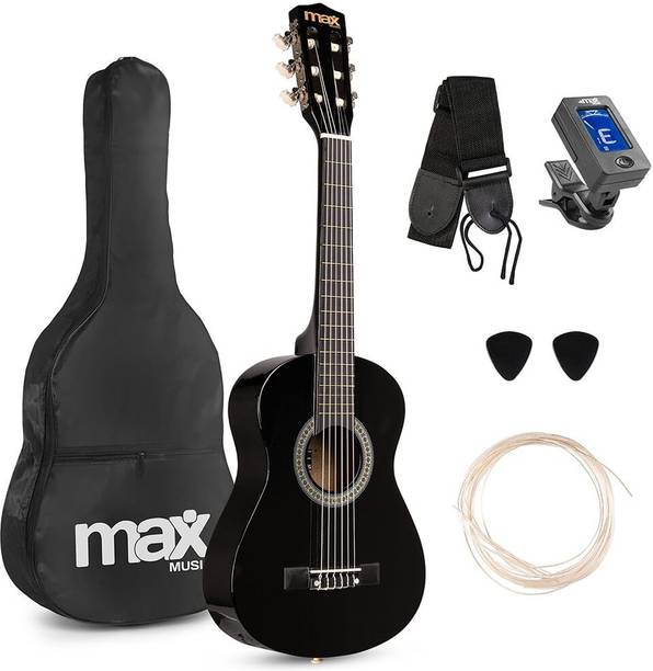 Max Music MAX SoloArt Junior 1/4 Beginner Acoustic Guitar Starter Kit Acoustic Guitar Basswood Basswood