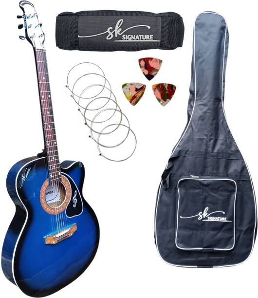 Sk signature Blue metallic venus Acoustic Guitar Rosewood Rosewood Right Hand Orientation