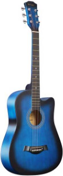 Belear I-720-BLU 38 Inch Blue Burst Dual Action Truss Rod Acoustic Guitar Spruce Plastic Right Hand Orientation