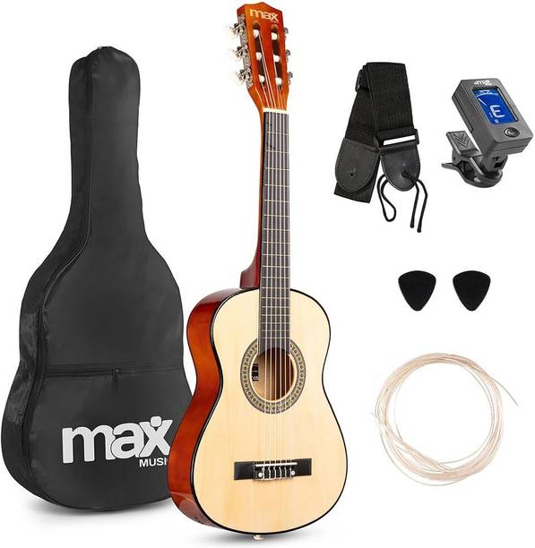 Max Music MAX SoloArt Junior 1/4 Beginner Acoustic Guitar Starter Kit Acoustic Guitar Basswood Basswood