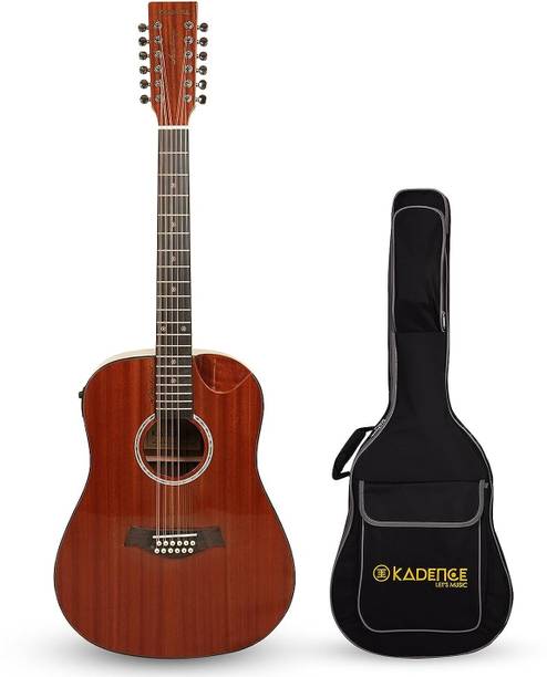 KADENCE 12 strings Slowhand Premium KSH03-12EQ(with Online Classes) Semi-acoustic Guitar Mahogany Rosewood Right Hand Orientation