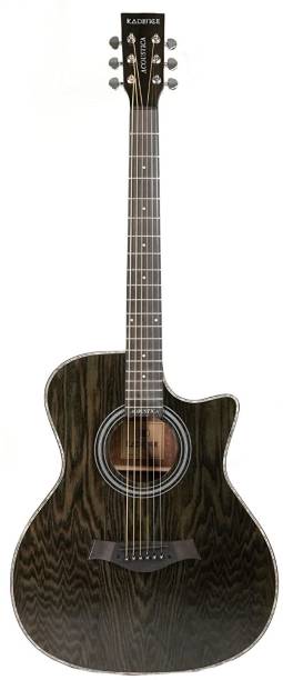 KADENCE Acoustica Series Black A06 Guitar with Bag Acoustic Guitar Ash Rosewood
