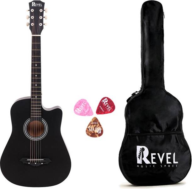REVEL RVL-38C-LGP-BK Acoustic Guitar Linden Wood Ebony Right Hand