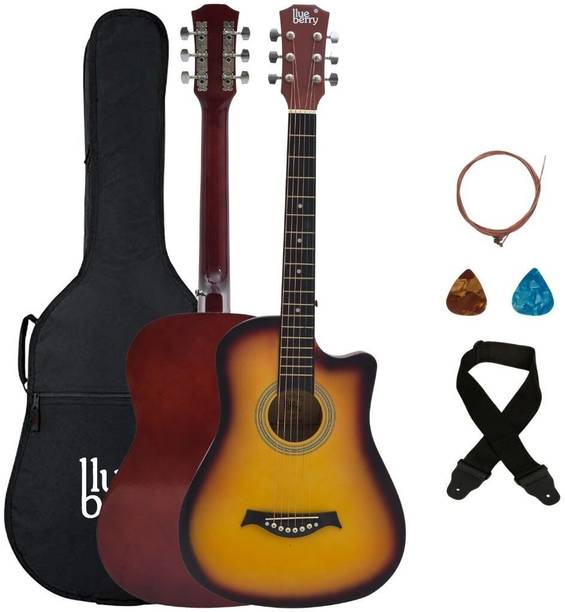 BLUEBERRY ,VIP-382, 38 Inch Cutaway Acoustic Guitar Carbon Fibre Tech Wood Right Hand Orientation