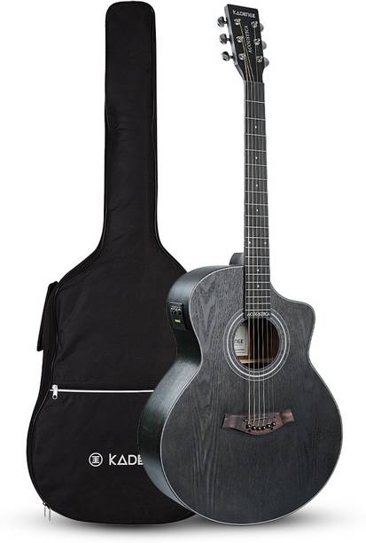KADENCE A06EQ-N-TMBK 40" Built-in Pickup + 2 Band EQ, Includes Bag & Learning Course Semi-acoustic Guitar Walnut Rosewood Right Hand Orientation