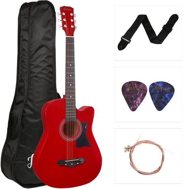Juarez JRZ38C/RED Acoustic Guitar Linden Wood Ebony Right Hand Orientation