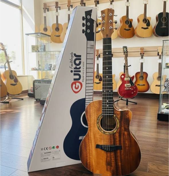 REMICH 32 Inch Acoustic Guitar 6 String Wooden Cutaway Guitar for Beginners & Kids Acoustic Guitar Rosewood Rosewood Right Hand Orientation