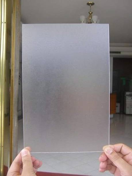 RIYA ENTERPRISE Acrylic Sheet 2mm Clear Frosted/Matt Plexiglass 12X12 Inch (Pack of 2 pcs) 12 inch Acrylic Sheet