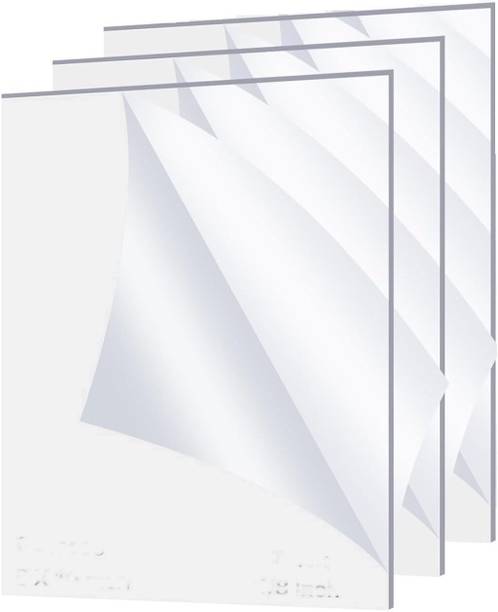 Berrybox 3mm Clear Transparent Plexiglass Acrylic Sheet A4 Size 3 pcs 29.7 cm Acrylic Sheet