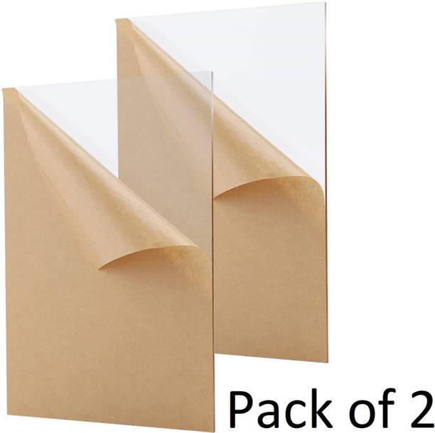 UraXx Transparent Acrylic Sheets Plexiglass Sheets Pack of 2 for DIY Art & Craft 5 x 7 inch Acrylic Sheet