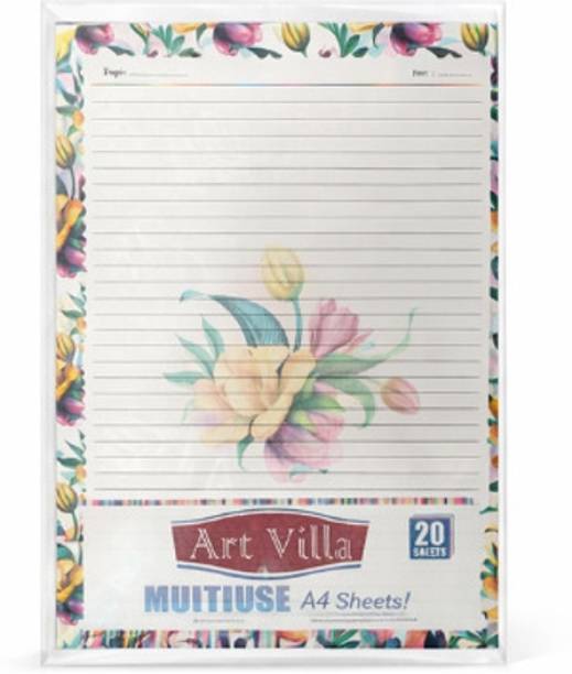 LIKHITBYHANDA A3 Sheets 20 Pages Pack | Thick Drawing & Craft Paper 42 cm Acrylic Sheet