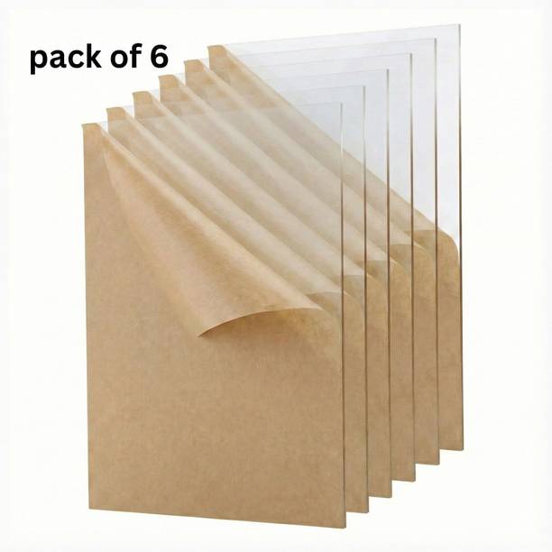 AKII Transparent Acrylic Sheets 4x6 Inch | Plexiglass Clear Sheet for DIY Art, Craft 6 inch Acrylic Sheet