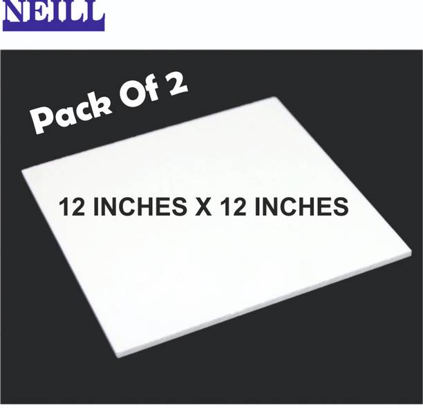 Neill Acrylic White Sheet |Size - 12"x12"| Thickness - 3mm | Pack of 2 Pc | 30 cm Acrylic Sheet